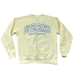 Vintage Style Outerbanks Yellow Sweatshirt Small